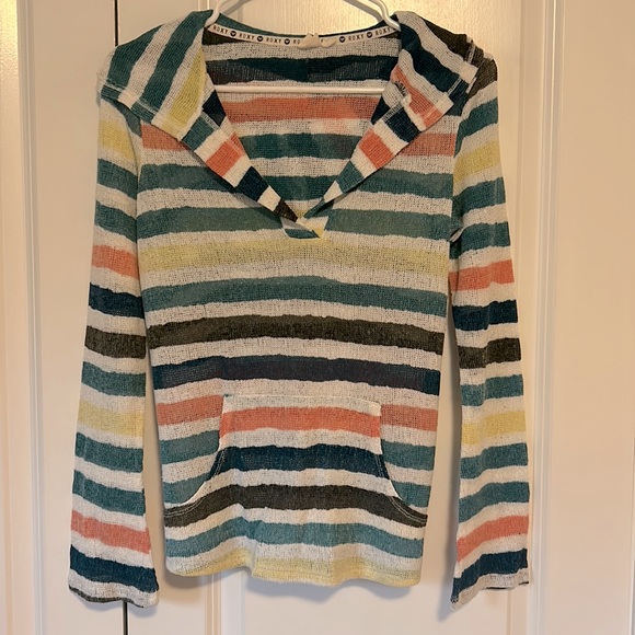 Roxy striped hoodie hooded sweater S/M - Picture 1 of 4